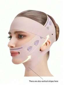 V型面部绷带睡眠眼罩，V型面部绷带，面罩绷带，睡眠V型下巴带，可重复使用，适合睡眠、运动和瑜伽，透气亲肤，适合日常使用，送给妈妈的礼物 - 彩色 - 查看 16