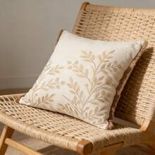 1pc Bohemian Style Spring/Summer Striped Throw Pillow Cover - With Texture And Plush Decor, Suitable For Sofa, Bedroom | Polyester Fiber Decor, Size 18x18 Inches And 12x20 Inches (Inner Pillow Not Included) - Beige - View 5