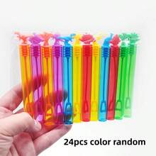 12/24pcs Colorful Mini Bubble Wands, Transparent Bubble Blowers For Outdoor, Friends Gathering, Party Supplies, Small Gifts (Random Style & Color) (Empty Bottle, No Bubble Solution) - Multicolor - View 13