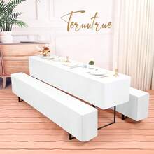 Teruntrue Housses de chaise de cuisine - Blanc - Voir 5