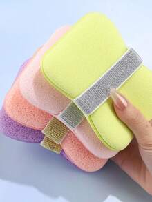 1个弹性皂袋，沐浴海绵。防滑去角质，可调节挂绳，适用于浴缸淋浴，通用标准皂条。沐浴清洁海绵，懒人卸妆洗脸，带粉底和爽身粉。沐浴刷、海绵和浴巾。 - 香皂起泡袋 - 查看 6