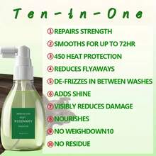 迷迭香护发喷雾，保湿柔顺，富含蛋白质，深层补水，改善干枯受损发质，滋养强韧秀发，适合所有发质，尤其适用于干性发质和头皮护理，强韧发丝，修复受损发质，滋养发根，呵护秀发。 - 迷迭香 - 查看 8