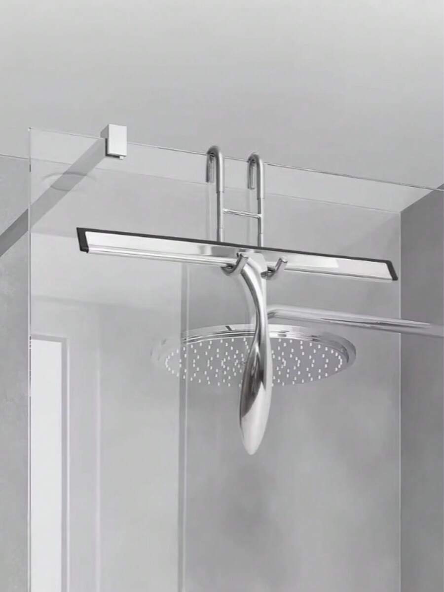 Dụng cụ cạo nước đa năng bằng thép không gỉ, có dải cao su thay thế, dụng cụ lau kính và rửa nước cầm tay, thích hợp để cạo kính, dụng cụ lau nước gia dụng, dụng cụ cạo nước cửa sổ, dụng cụ làm sạch bằng nước, thích hợp cho cửa kính phòng tắm, nhà vệ sinh, cửa sổ và kính xe hơi, dụng cụ vệ sinh gia dụng. - Nhiều màu - Xem 1