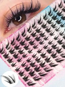 104 sợi mi giả kiểu anime, mi cong chữ C, kiểu mắt cáo quyến rũ, tự nhiên và mềm mại, phù hợp cho trang điểm hàng ngày và dự tiệc, kiểu mắt mèo cổ tích, tạo nên những cụm mi quyến rũ, cụm mi giả, mi giả riêng lẻ. - C - Xem 1