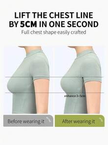 100pcs Disposable Breast Lift Pads, Made Of Non-Woven Fabric, Can Lift And Enhance Cleavage, Suitable For Large Bust And Plus Size Ladies, Sexy And Discreet, Cover And Support Bust - Apricot - View 6