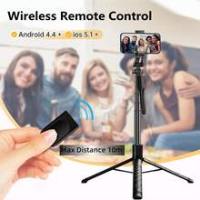 BSLIUFANG Selfie Stick Tripod With 1700mm Long Section Pole Bluetooth Remote 360° Rotation 1/4 Interface For Phone Camera Vlog - one-size - View 9