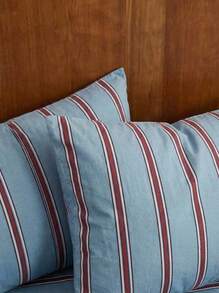 Joivida 3pcs 100% Cotton Vintage Minimalist Striped Bedding Set, 2 Pillowcases + 1 Duvet Cover - Multicolor - View 4