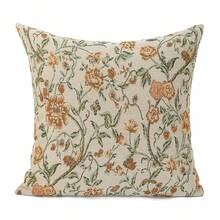 1pc Retro Woven Jacquard Pillow Cover Square 17.7", No Pillow Insert, Classic Home Decor For Living Room Bedroom Office Couch Decoration,Classic Retro Home DecorAntique Style Pillow CoverTimeless Jacquard DecorVintage Woven Home AccessoryClassic Floral Jacquard Living Room Pillow CoverBedroom Cushion CaseOffice Nap Backrest PillowSofa Couch Pillow CoverHome Office Decor PillowBedside Decor Cushion Cover - Beige Floral Album - View 15