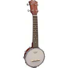 Barnes And Mullins UBJ2 Open Back Soprano Ukulele Banjo - Multicolor - View 3