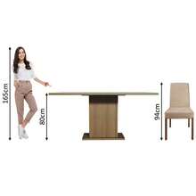 MADESA Dining Table & Chair Sets - Brown and Cream - View 6