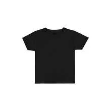 Camiseta infantil masculina básica elian  1 ao 16 - Preto - Visão 1