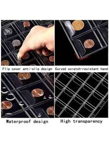10pcs Transparent Coin Collection Storage Pages - Multicolor - View 5