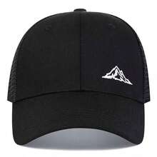 1顶男士山地卡车司机帽，刺绣棒球帽，街头时尚网眼帽，户外防晒休闲帽，适合春季、秋季、旅行、海滩、夏季、假日、节日佩戴 - 多色 - 查看 6