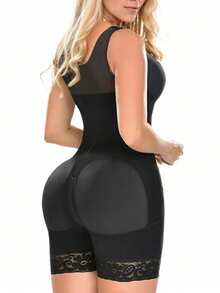 Faja Colombianas Shapewear For Women Tummy Control Post Surgery Full Body Shaper Butt Lifter With Zipper Crotch Skimsbodysuits Solleonnewfajascurve Elegant Figure Faja Melibelt Bodysuitfajashaper - 黑色 - 查看 2