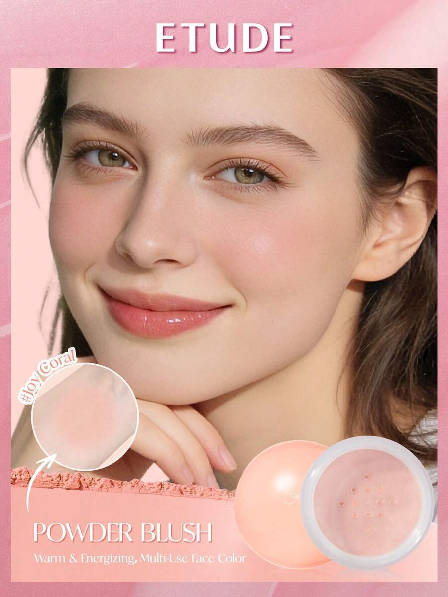 ETUDE 伊蒂之屋空气慕斯腮红 - 轻盈如云的腮红色号，持久自然腮红
