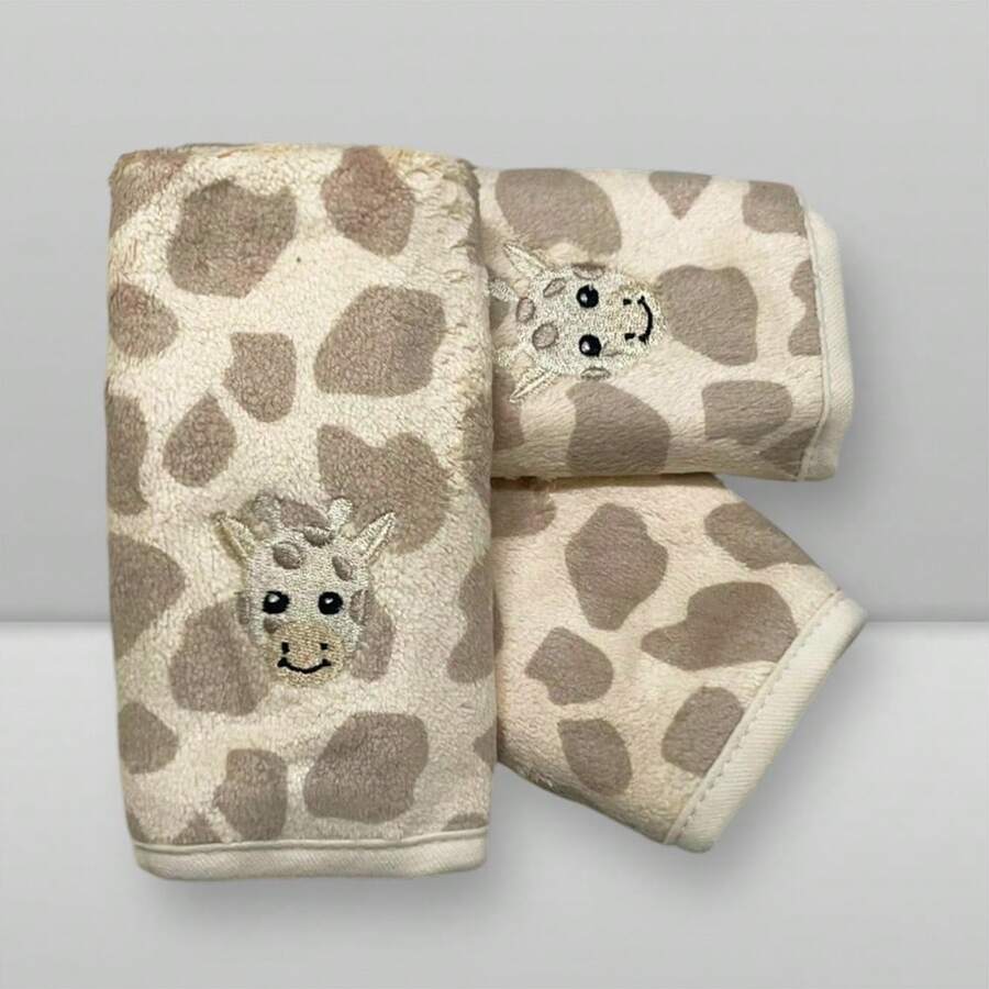 Kit de Paninhos de Boca Power Sec para bebês - Laço Bebê (3 unidades) - Champanhe - Visão 1