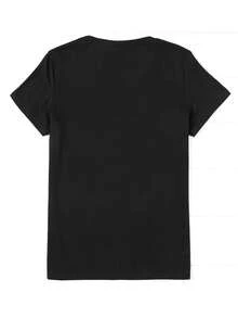 Women T-Shirts - Black - View 2