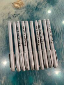 Metallic Soft Tip Craft Pen, Signing Pen, Painting Pen, DIY Drawing & Graffiti Pen, Watercolor Marker Pen Back To School - Multicolor - View 16