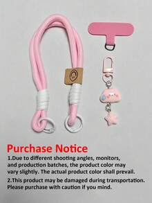 Dopamine-Inspired Starry Sky Phone Lanyard - Multifunctional Phone/Camera Wrist Strap, Keychain And Bag Charm - Multicolor - View 8