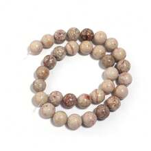 1 pièce Perles en pierre Maifanshi, perles de pierre naturelle agate cornaline de 4/6/8/10/12 mm, perles de pierre naturelle de tailles multiples pour la création de bijoux DIY - Pierre de Maifan - Voir 7