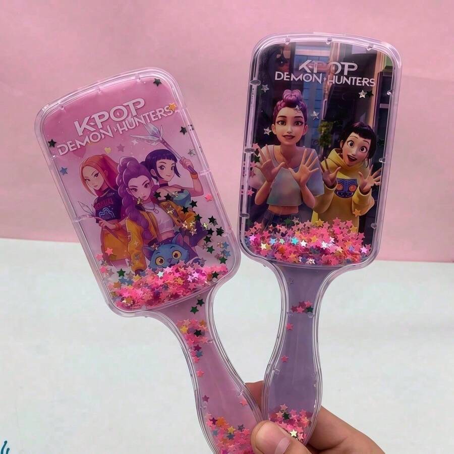 1pc K-Pop Dreamy Girl Group Rotating Hair Brush Set - Inspired By Lumi's Air Cushion Massage Hair Brush, Anti-Static Design, Creates Voluminous Hairstyle, CE Certified (Random Style) - Multicolor - View 1
