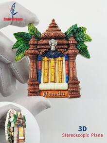 1 pezzo Calamita da frigo 3D unica della regione meridionale, collezione di souvenir di viaggio nel mondo, adatta per decorazione di casa, ufficio, ricordo di viaggio personalizzato, magnete da frigo, decorazione per casa, cucina, stanza, ufficio, armadietto, regalo artigianale, souvenir per vacanze, piccolo regalo raffinato - Magneti da frigorifero esclusivi - Visualizzare 5