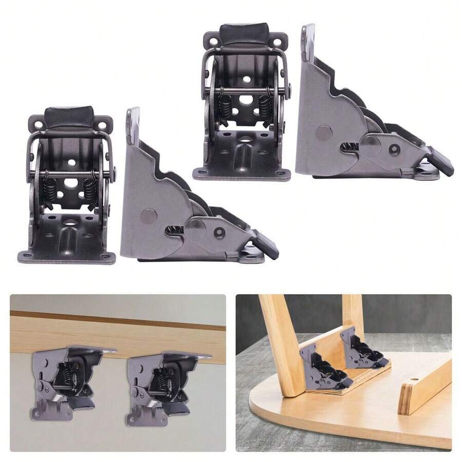 kangten 4* Lock Extension Table Feet Folding Support Mount Screw Max. 200kg/ 440lbs - A - View 1