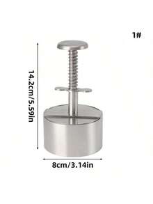 1pc 304 Stainless Steel Hamburger Patty Maker, Non-Stick Burger Press Mold, Suitable For Meat, Beef, Cheese, Vegetables, Burger Maker, Applicable For Grill, Frying Pan, BBQ, Kitchen Tool, Kitchen Supplies, Kitchen Accessories - Multicolor - View 12