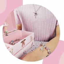 Jewelry Box With Necklace Pendant And Charm Bracelet Set Jewellery Musical Box Music Box Ballerina Pink Unicorn Box Unicorn - PinkUnicornBoxUnicor - View 6