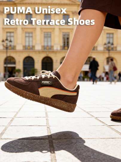 Puma 398382-02 Palermo Cannoli 轻便软底减震回弹休闲运动鞋，简约现代复古通勤户外运动鞋，男女通用