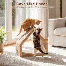 Senmeo 1Pc Triangle Cardboard Cat Climb Scratcher(Pet Exercise Gear) For All-Season Use|Sturdy Construction - 均碼 - 查看 5