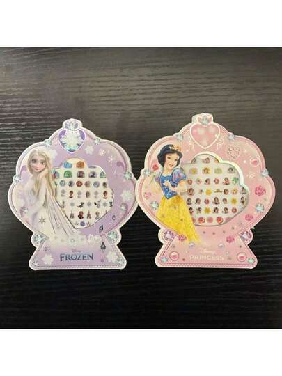 2pcs Princess Stickers, 2 Different Styles, Cartoon Anime Reward Stickers, Best Gift For Back To School Season, Also Ideal For Holidays Or Birthday Gifts
