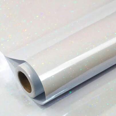 Holographic Self-Adhesive Waterproof Stickers, DIY Craft Decoration, Vinyl Decal Film, Applicable To Paper, Cards, Bottles, Phone Cases