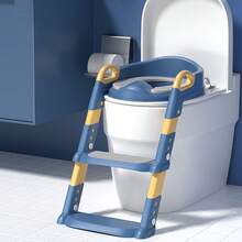 Children's Toilet Seat, Step Stool Potty Training Ladder, Bathroom Footstool For Toddlers, Kids Toilet Seat Stool - Multicolor - View 4