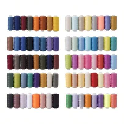 39 Colors Mixed Polyester Sewing Thread Set, 402 Small Spools, Home Crafts, Hand Sewing, Assorted Colors, Soft & Durable, Ideal For Handicrafts And Projects