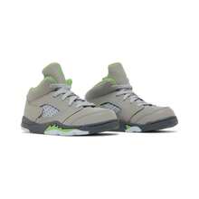 Toddler's Jordan 5 Retro "Green Bean" /Grn Bean-Flnt Gry (DQ3736 003) - 灰色 - 查看 4