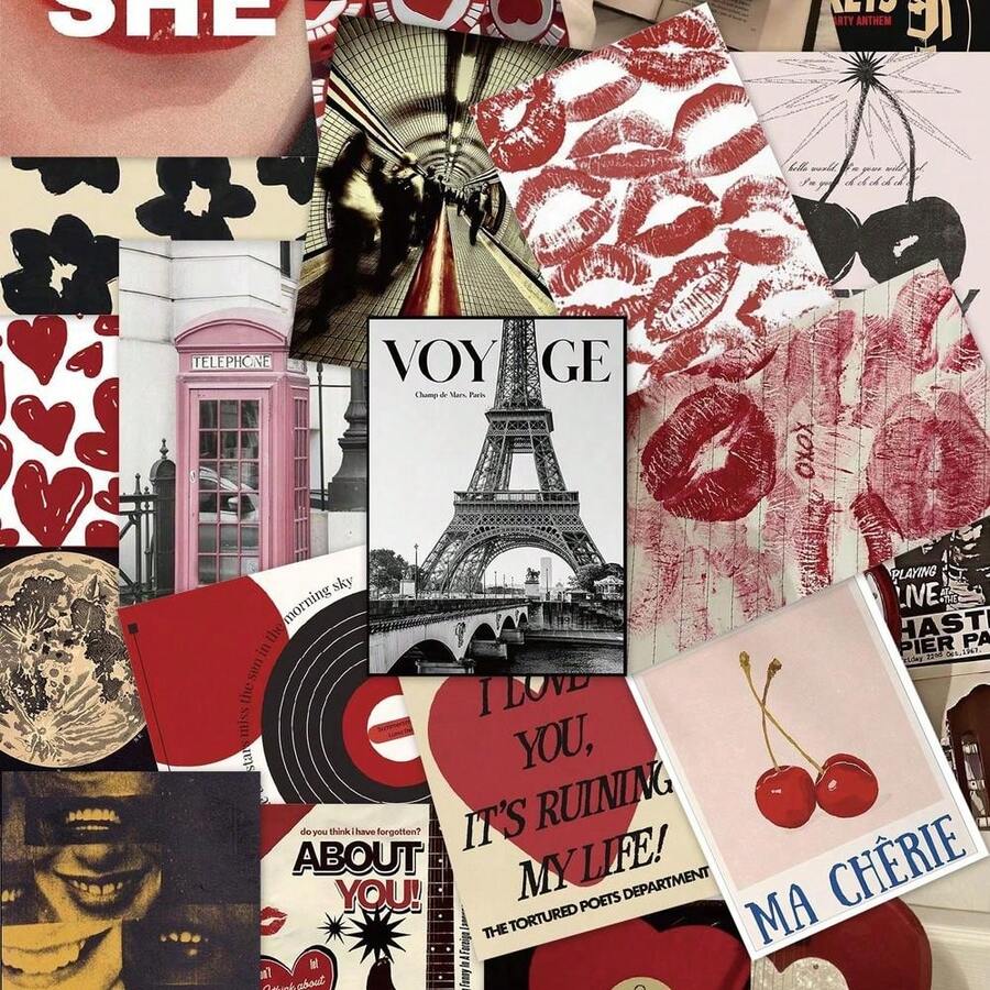50pcs Vintage Women Posters Stickers Handbook Notebook Laptop Cell Phone Case Luggage Skateboard Helmet Decorative Decals,School Supplies,Back To School - A - View 1
