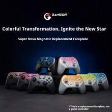GAMESIR Controlador de juego T4n Pro: tecnología de efecto Hall para un control preciso, batería de gran capacidad para un rendimiento duradero, tira de iluminación RGB, disparadores lineales de efecto Hall, giroscopio de seis ejes, conectividad tri-modo, frecuencia de sondeo inalámbrica de 1000 Hz, Elite White (base de carga no incluida). - Élite blanca - Ver 3
