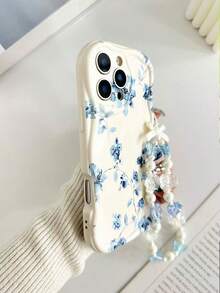 花朵奶油纹理波浪边亮面喷漆防摔手机壳，配串珠手链配件，兼容 17 Pro/17 Air/17/17 Pro Max/16/11/16 Pro/16 Plus/16 Pro Max/16 e/15 Pro Max/13/14/12/XS/XR/7G/8P，Galaxy A17/A07/S25/S25 Plus/S25 Ultra/A16/A36，11/12 Pro/12/12 X/13 Pro/14 Pro/15 Pro，10/9/Note9/12c/Note11 Pro/Note8 Pro - 彩色 - 查看 5