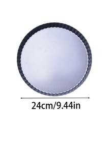 1pc Removable Bottom Quiche Pan,Tart Pans With Removable Bottom,Non Stick Round Fluted Edge Quiche Pans Cake Pans For Baking Pizza Fruit Mousse Dessert,Nonstick Round Pie Pans,Apple Pie Baking Tray,Banana Pie Baking Tray,Pizza Baking Tray With Bottom - Black - View 13