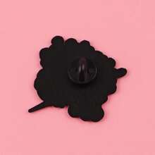 1枚日月猫咪胸针，独特珐琅翻领别针 - 可爱徽章，可别在背包和衣服上 - 黑色 - 查看 10