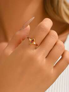 S925纯银恶魔之眼戒指，百搭日常佩戴，适合女性，可叠戴，浪漫情人节礼物 - 彩色 - 查看 5