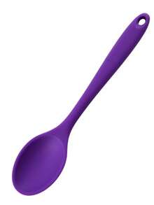 Creative Silicone Soup Ladle Salad Mixing Spoon Kitchen Serving Spoon Cooking Utensil Baking Tool - Purple - View 9