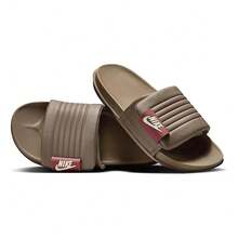 Men's Nike Offcourt Adjust Slide Ironstone/Coconut Milk (DQ9624 005) - Brown - View 4