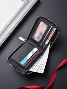 HOVI'S New Hot Casual Pu Zipper Wallet Business Large Capacity Multifunction Minimalist Wallet Rfid Blocking Wallet For Men - Black - View 7