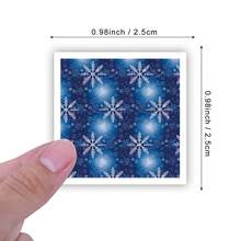500PCS Snowflakes Stickers Roll Aesthetic Vinyl Stickers High Quality Stickers Decals Scrapbook, Journaling, Laptop, Bumper, Skateboard, Water Bottles, Computer, Phone Stickers Can Bring A Lot Of Fun To Your Life - Random Style - View 3