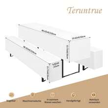 Teruntrue Housses de chaise de cuisine - Blanc - Voir 2