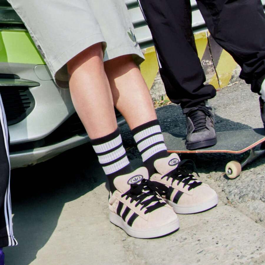 Adidas CAMPUS 00S Classic Skateboarding Shoes "Bread Shoes" - Apricot - View 1