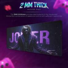 1pc Joker Game Mouse Pad - Heath Ledger Version - Large Extended Office Desk Mat With "Why So Serious" Atmosphere - Movie Memorabilia Gift - A - View 2