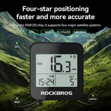 1 pieza Velocímetro GPS Pro para bicicleta - Velocímetro inalámbrico a prueba de agua para ciclismo de montaña - Negro - Ver 3